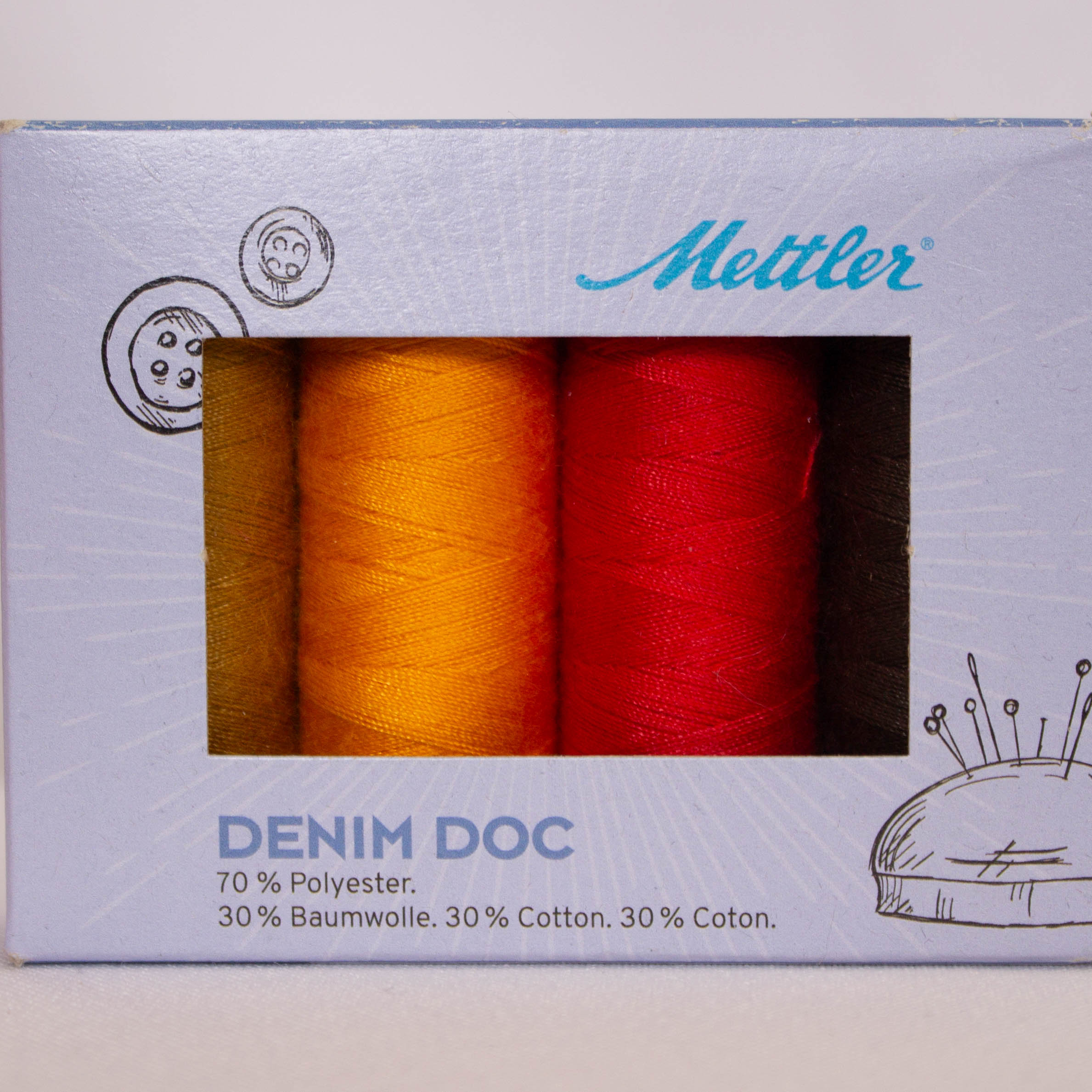 Garendoosjes Mettler denim doc - kleur - BLACK FRIDAY